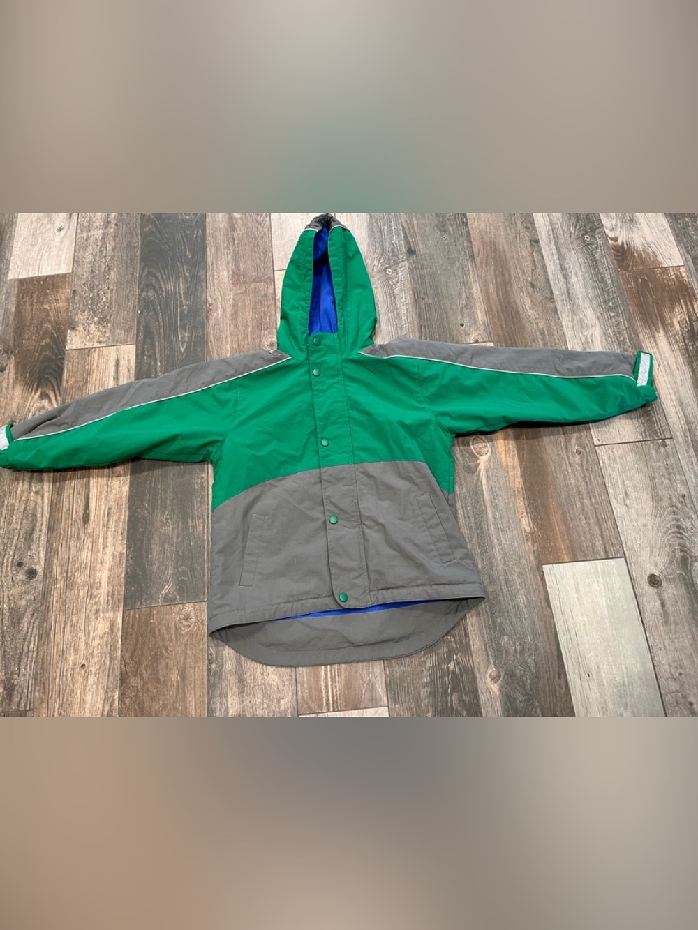 Hanna Andersson 140 Boys Hooded Insulated Zip Coat Jacket 10 Ski Snowboard